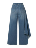 Pantalon portefeuille fluide en denim